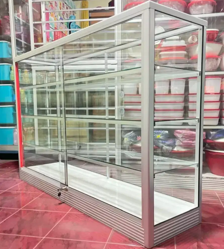 Etalase Panjang 1,5Mx1M Barang Baru & Siap Kirim