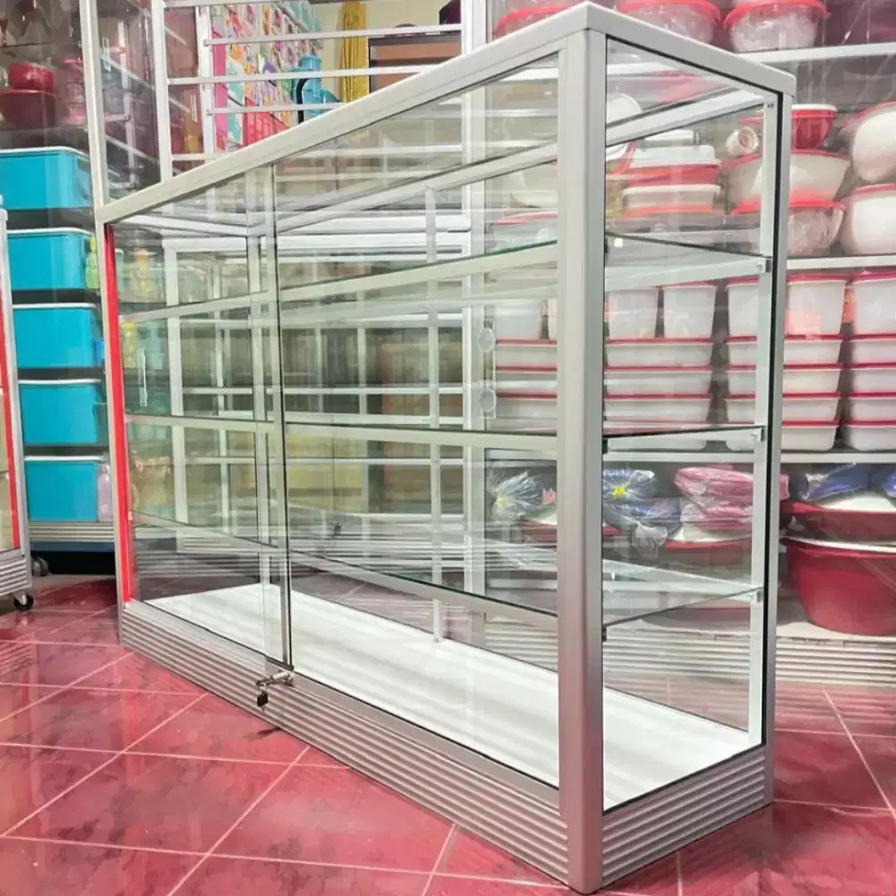 Etalase Panjang 1,5Mx1M Barang Baru & Siap Kirim