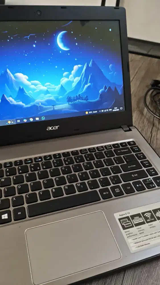 Laptop accer Aspire E5-476G nego