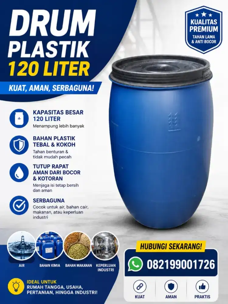 DRUM PLASTIK 120 LITER