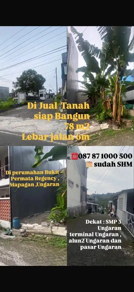 Tanah siap bangun dalam perumahan sudah penghuni