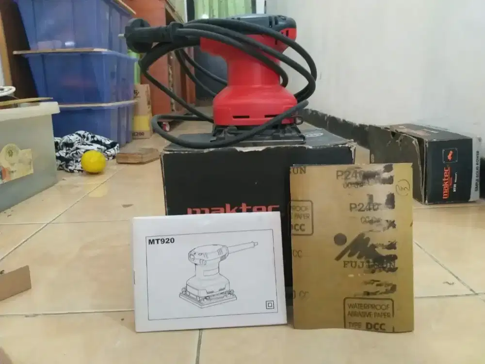 Mesin Amplas / Finishing Sander Maktec MT920 – Mulus Siap Pakai