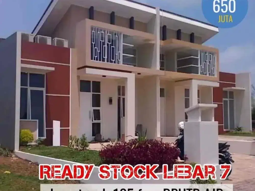 rumah 1 lantai ukuran luas harga murah 5 juta All in tanpa DP
