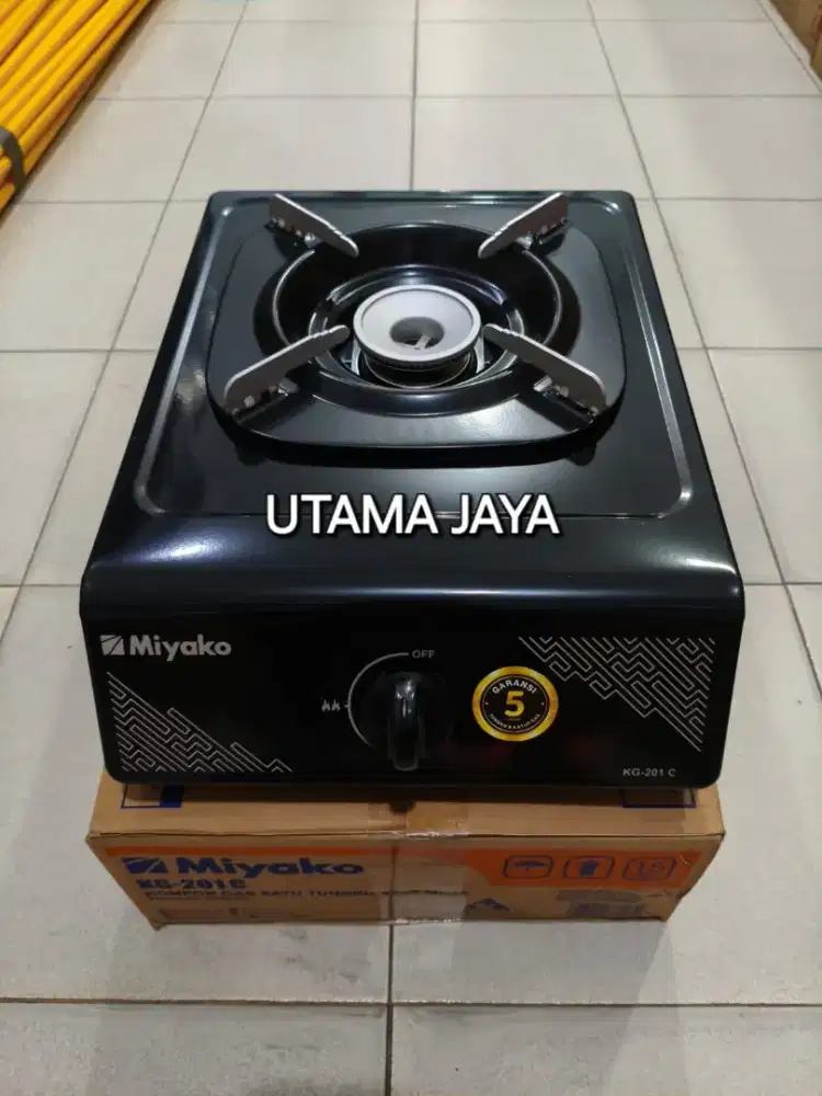KOMPOR GAS MIYAKO 1TUNGKU KG-201C (BARU DAN BERGARANSI)