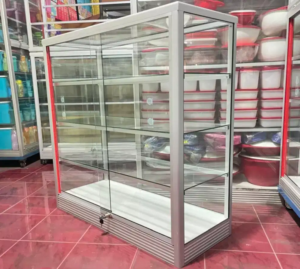Etalase Aluminium 1 Meter Serbaguna