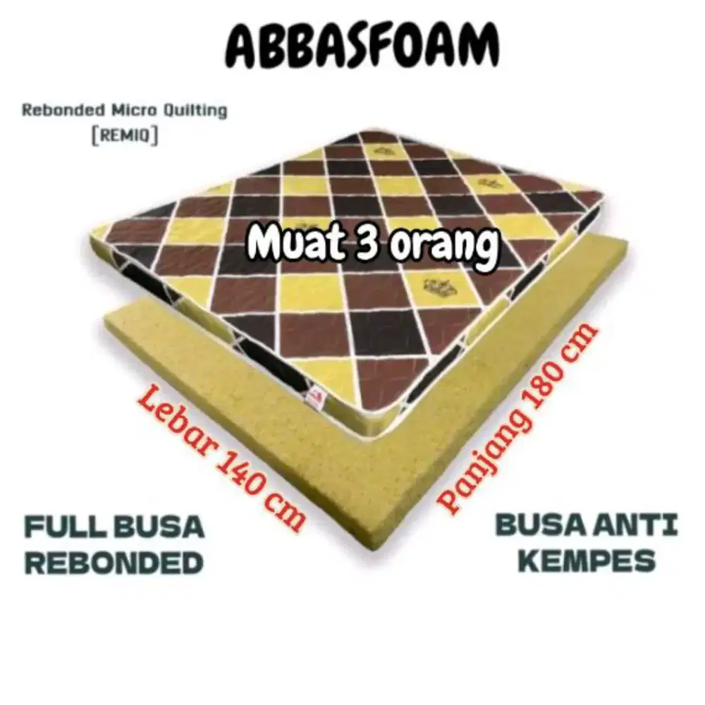Kasur busa berkualitas super anti kempes