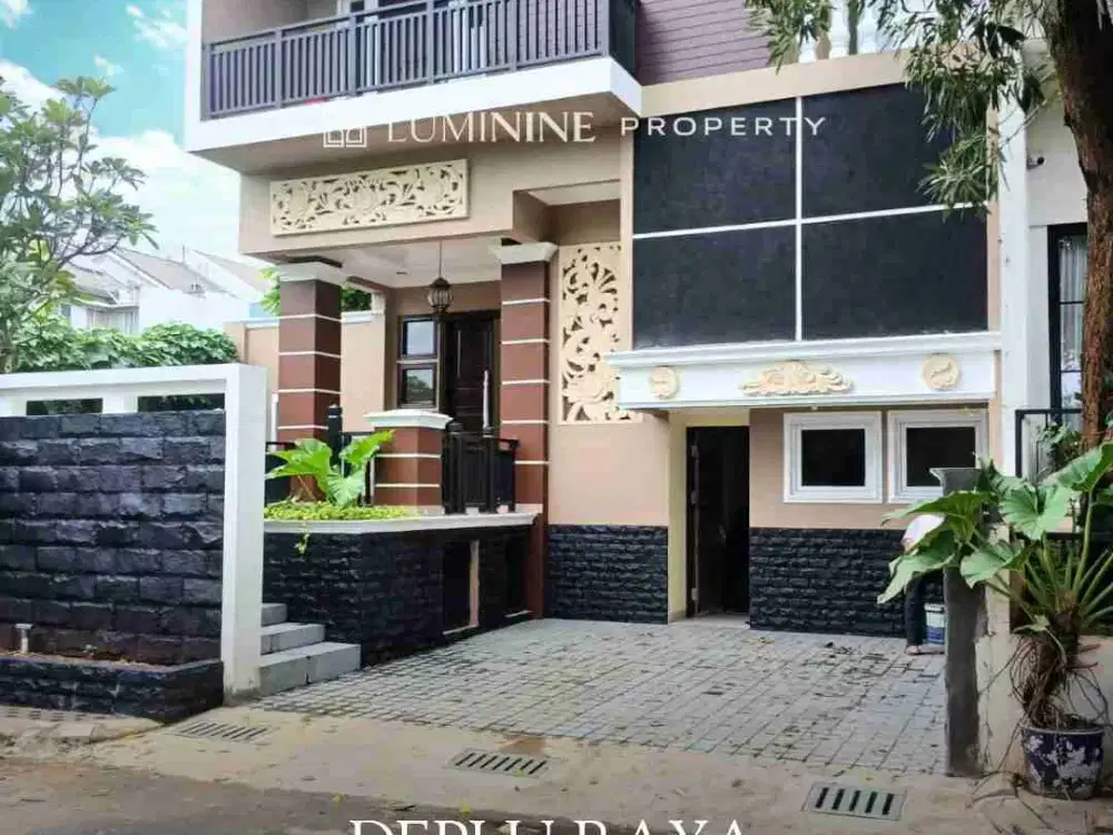 RUMAH SIAP HUNI SUPER STRATEGIS DI DEPLU RAYA,BISA KPR DEKAT KEMANA-MANA,BEBAS BANJIR MODEL MODERN MINIMALIS