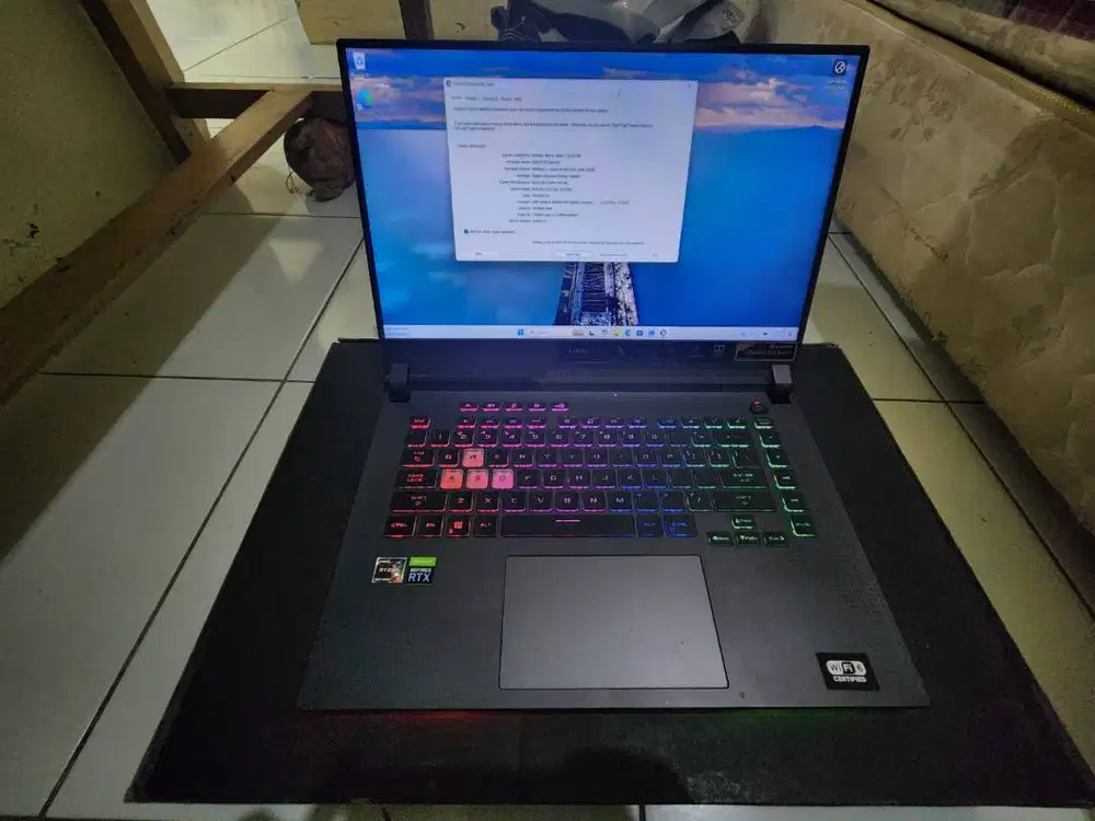 ASUS ROG STRIX-G G513QM RTX3060 RYZEN 9 5900 16GB 1TBSSD 15.6FHD 144Hz