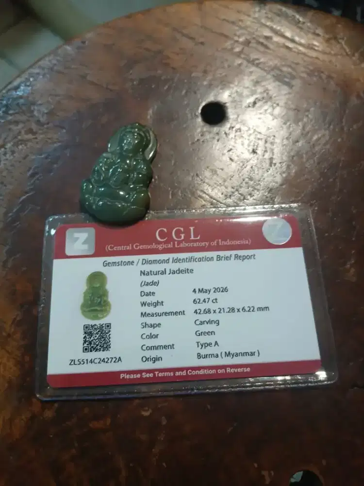 Giok Burma Myanmar Type A dewi Kuanim