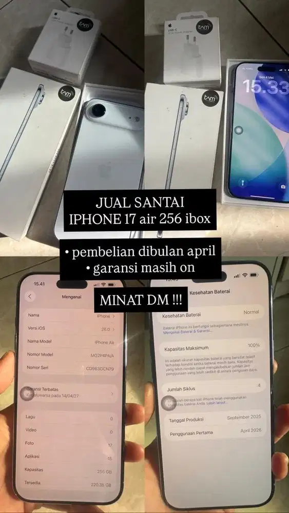 FS IPHONE 17 air 256 IBOX