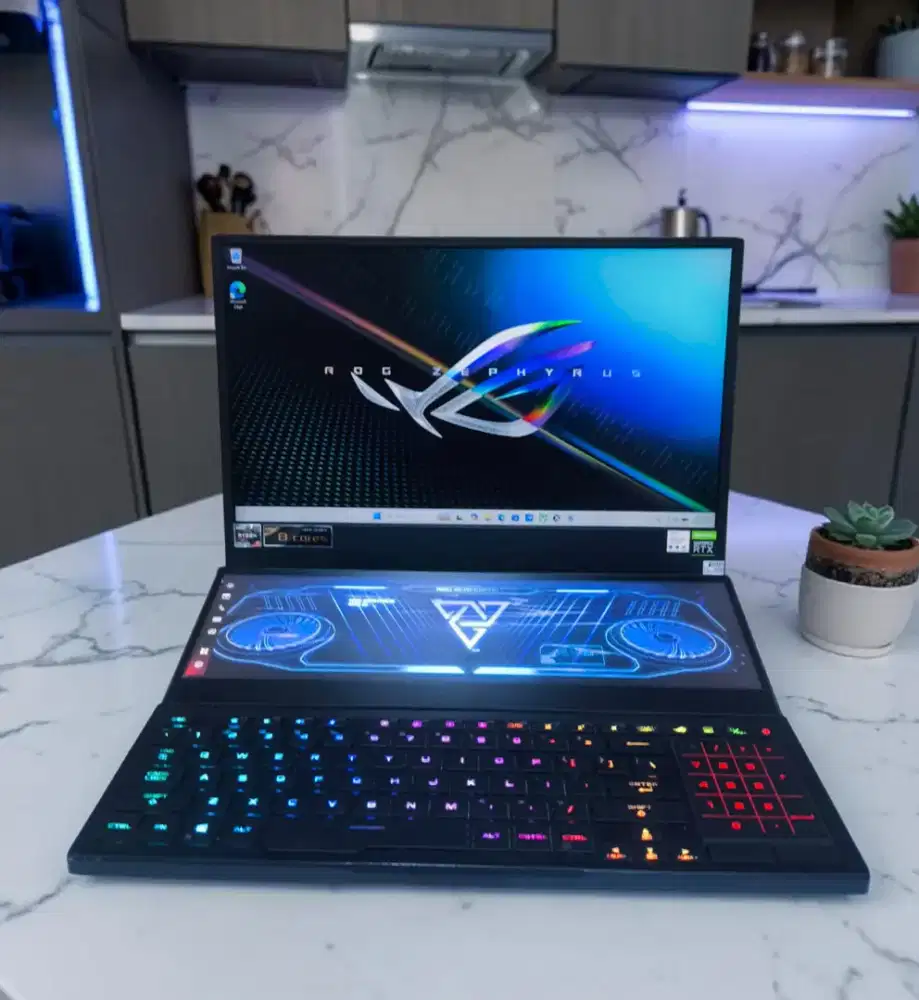 ASUS ROG ZEPHYRUS DUO LIKE NEW [RAM 16GB SSD 1TB RTX 3060 VRAM 6GB]