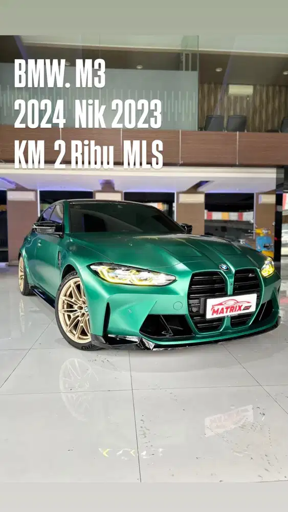 BMW M3 2024 Nik23 Green on black Siap palai