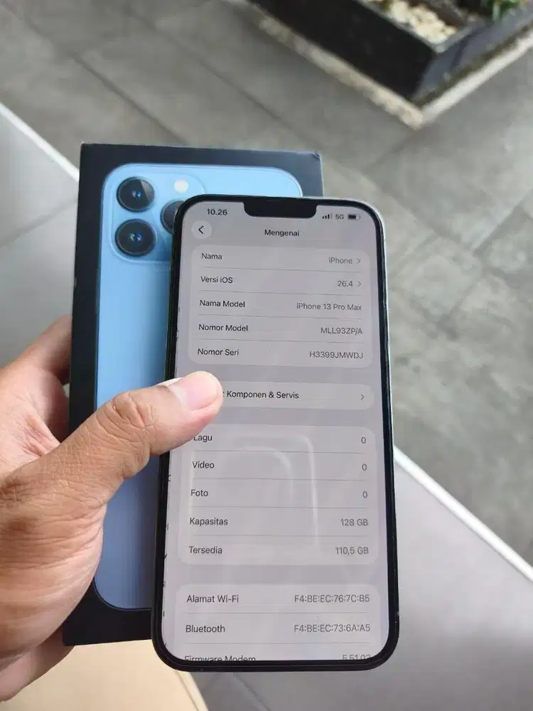 Iphone 13 Pro max 128Gb all operator imie terdaftar setra ibox bs Tt