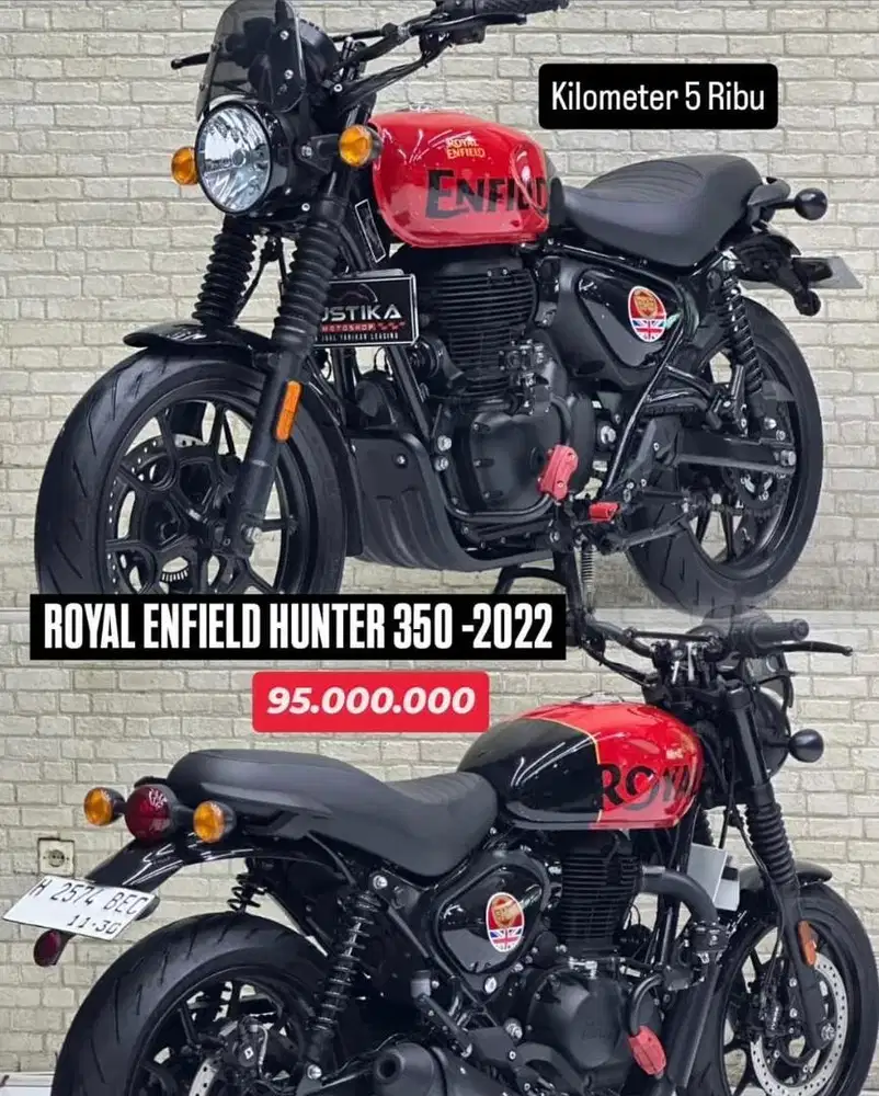 Classic Asyik‼️Royal Enfield Hunter 350 ABS Pmk 2025 - Zaki Mustika