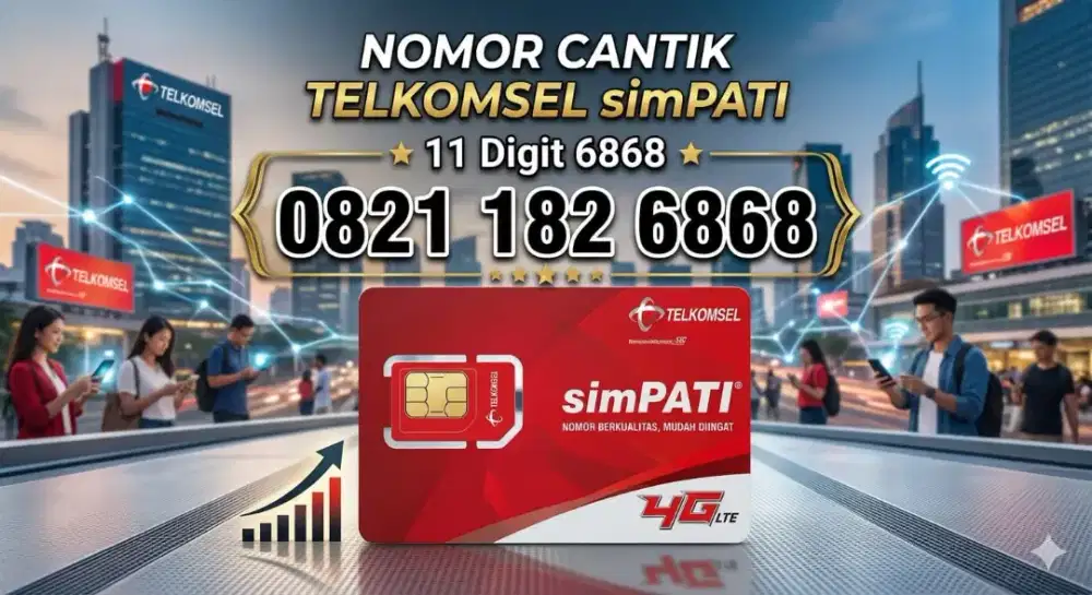 Nomor cantik telkomsel simpati 11 digit 6868