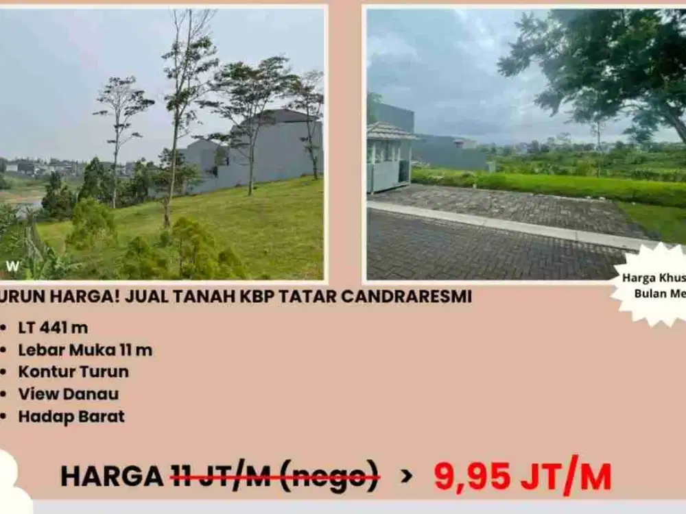 termurah! tanah kavling view danau kota baru parahyangan bandung