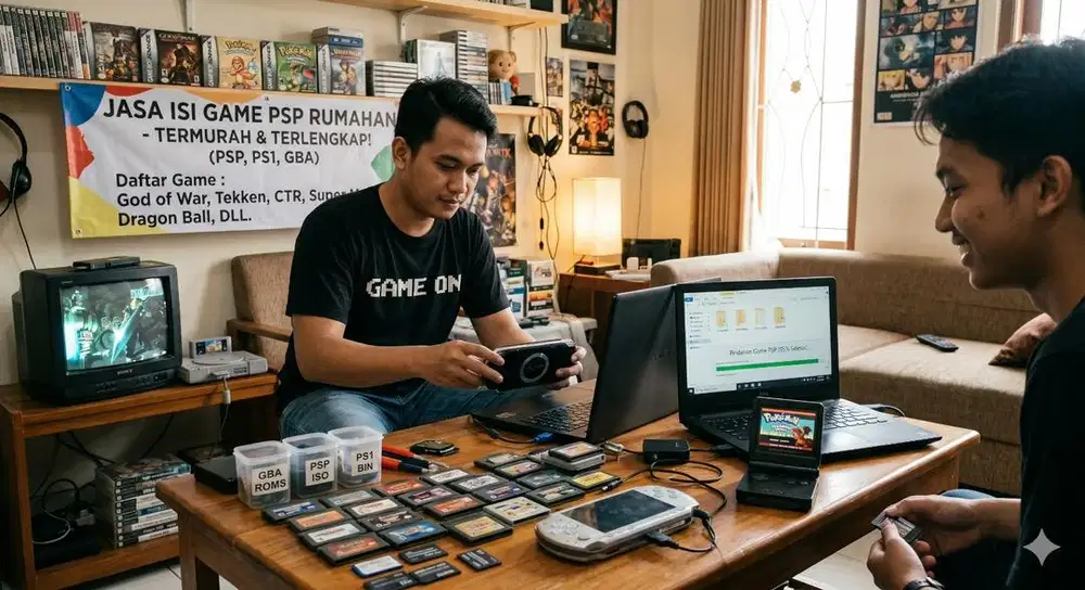 JASA ISI GAME PSP dan Nintendo Wii