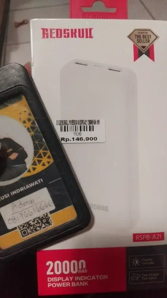 REDSKULL POWERBANK A21 20.000 MAH 10W | ATLANTIS DAHSYAT