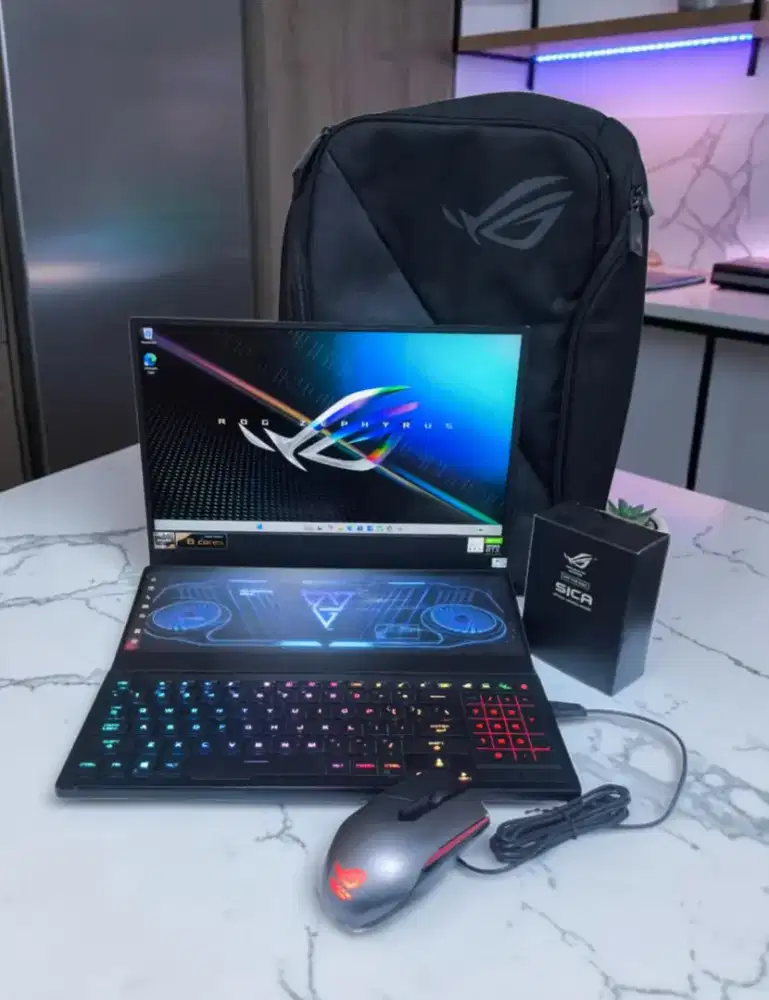 LAPTOP MEWAH ASUS ROG ZEPHYRUS DUO SE GX551QM-406 DUAL SCREEN