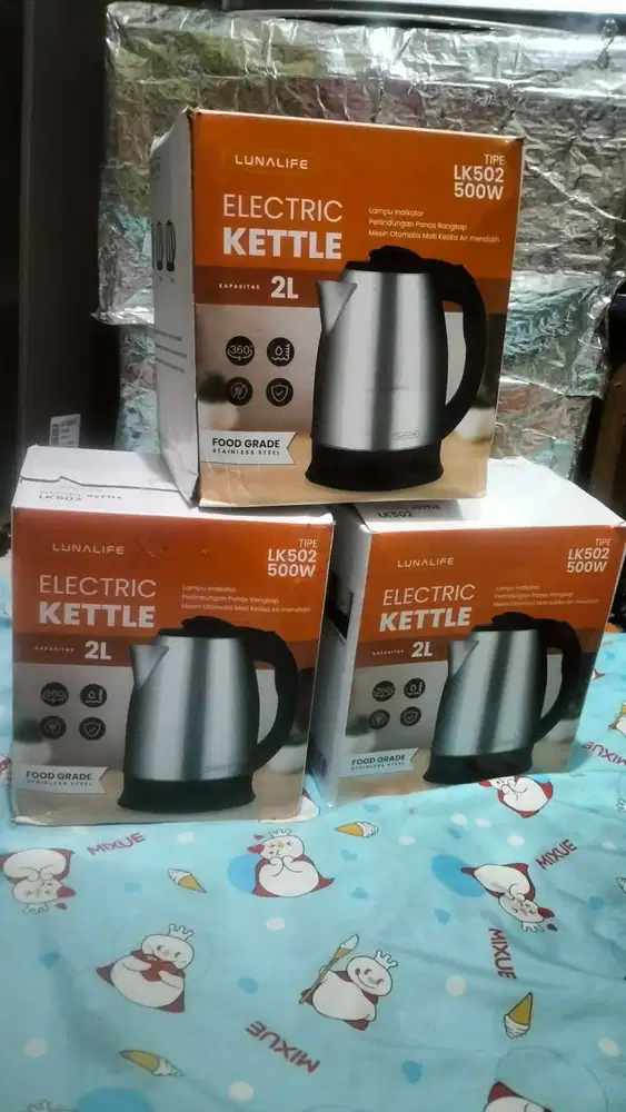 teko listrik luna life 2 liter baru