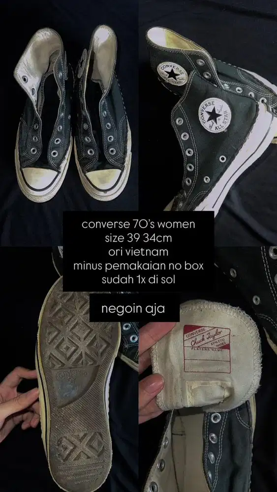 Sepatu converse & booth women