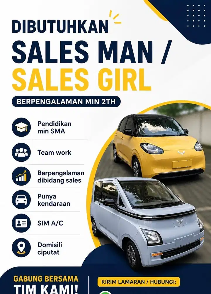Dicari salesman/girls