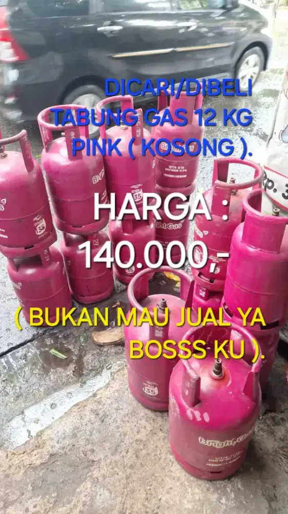Tabung Gas 12 Kg Pink ( Kosong ).
