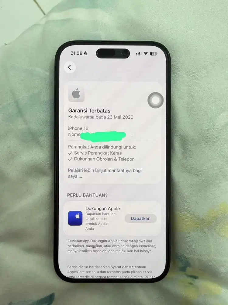 Iphone 16 128gb Ibox Resmi BH 91%