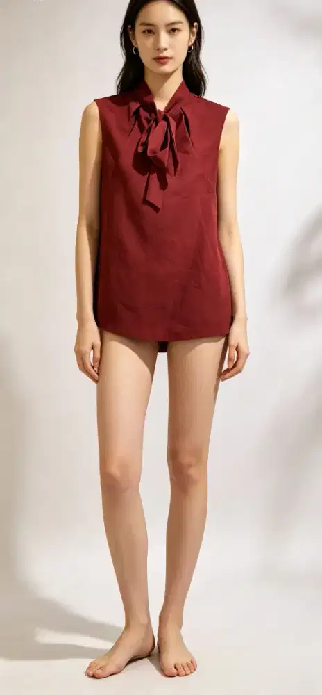 Blouse wanita maroon