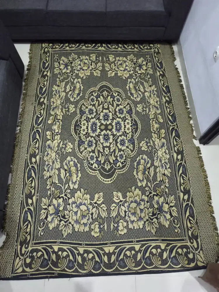 Karpet Lantai Motif Bunga - Ukuran Besar