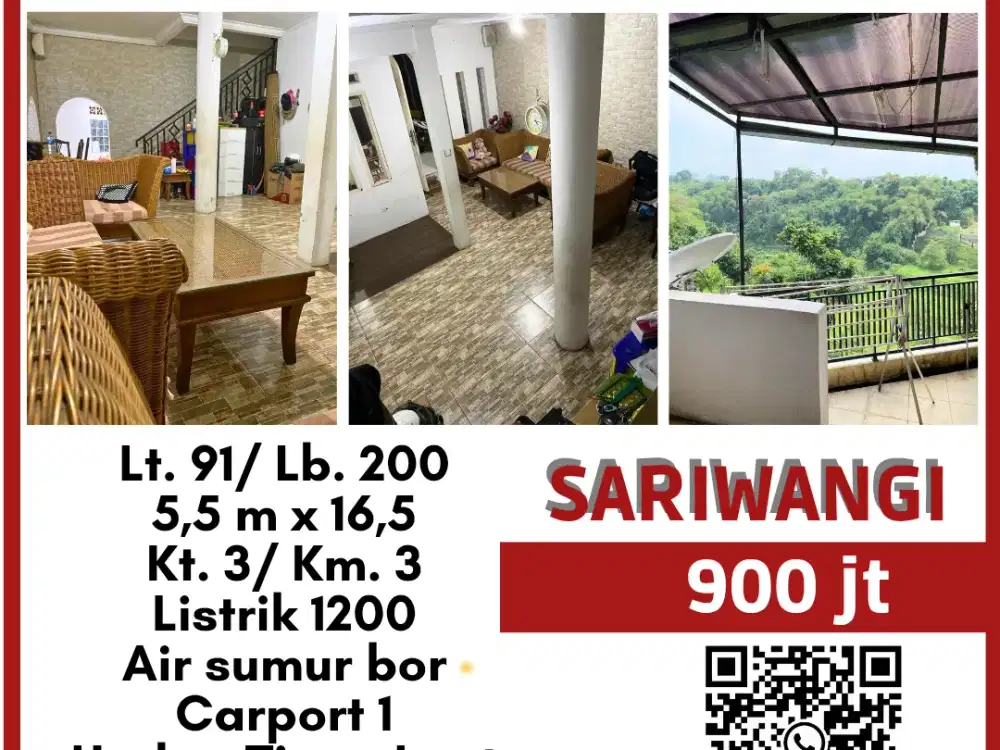 JUAL RUMAH SIAP HUNI  TERAWAT DI SARIWANGI