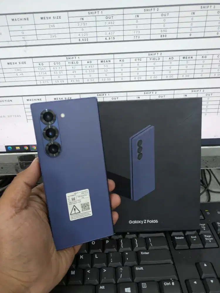 Samsung fold 6 12/256 lengkap sein