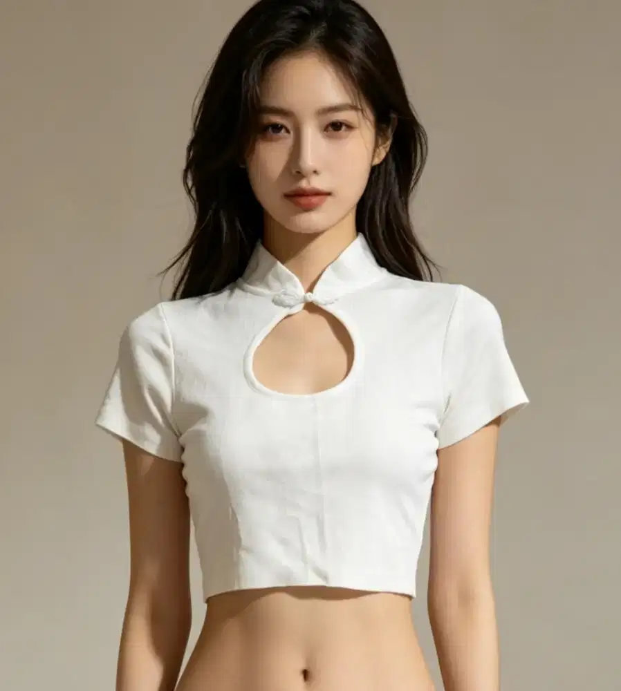 Atasan wanita crop top