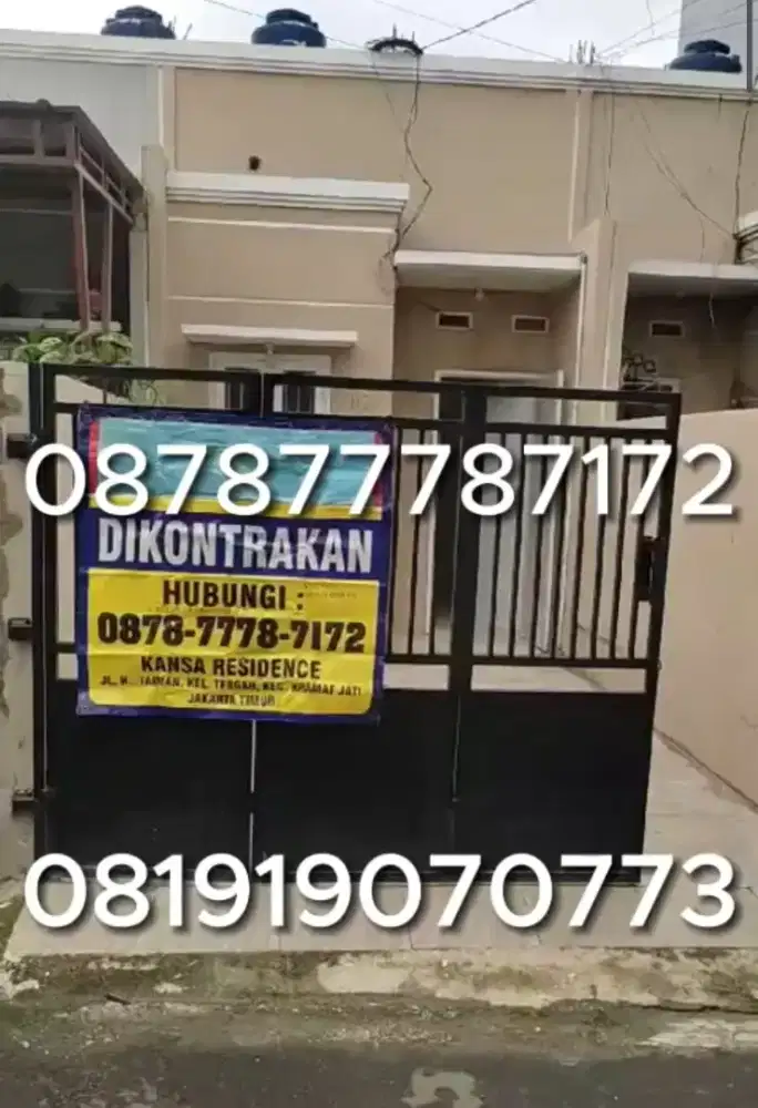 Dikontrakan  Rumah No. H7
Di Kansa Residence 
Jl. H. Taiman ujung