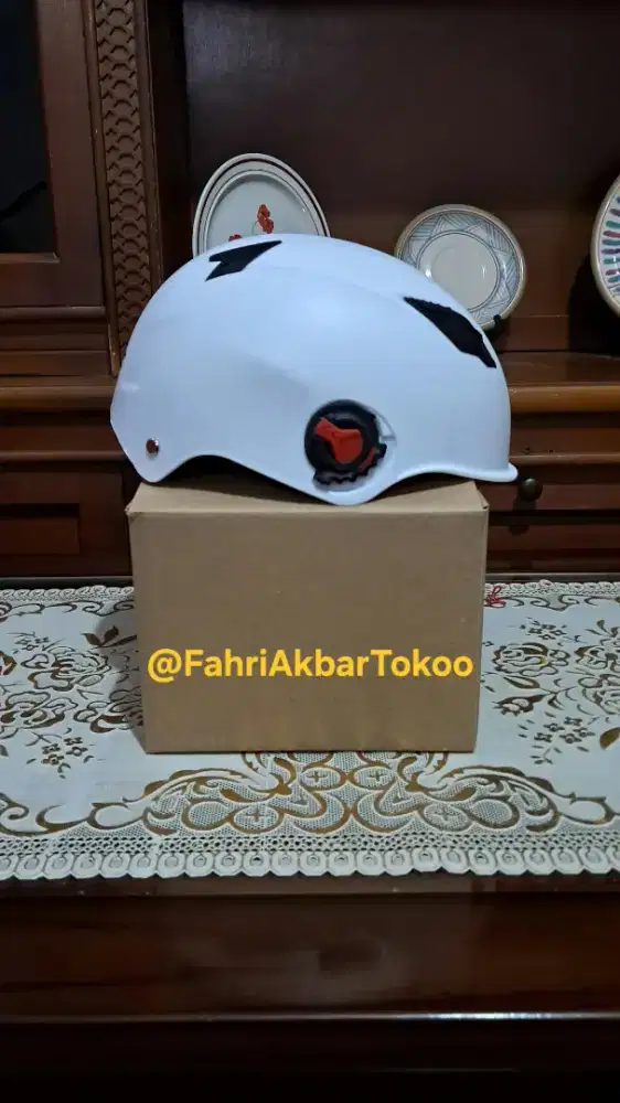 Helm Sepeda Gowes Dewasa Dan Remaja All Size Baru Warna Putih
