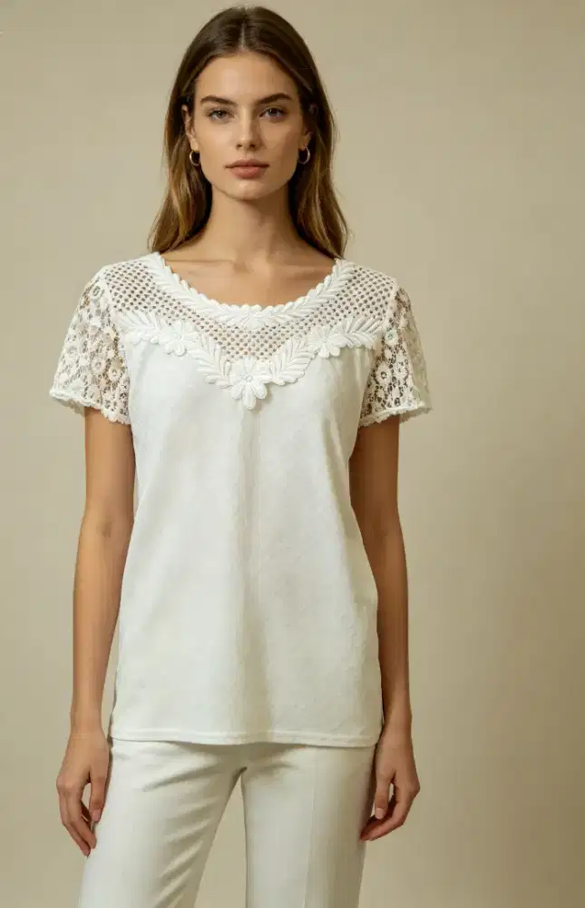 Blouse wanita putih premium