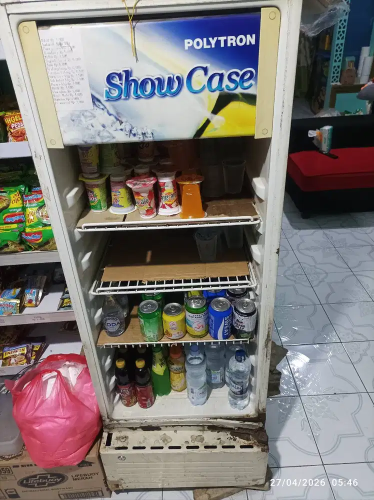 Showcase Polytron Mesin Normal - Minus Pintu Copot/Engsel Patah