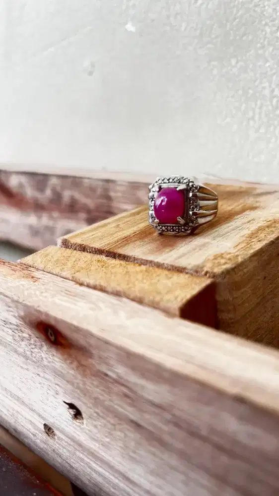 Batu Ruby ring Alpaka