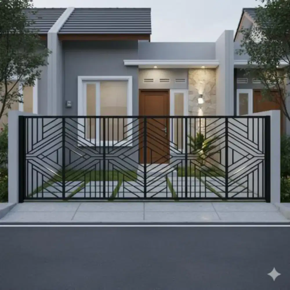 Pagar minimalis modern