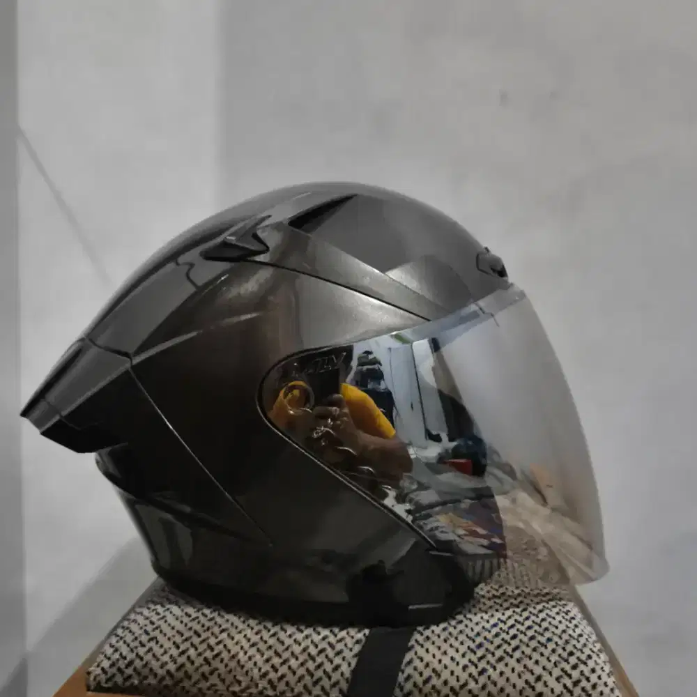 HELM ALV PRO ULTRON PRO ORI SECOND WARNA GUNMETAL GLOSSY