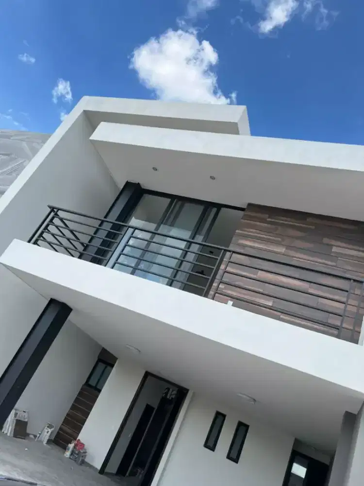 Balkon teras minimalis hollow besi