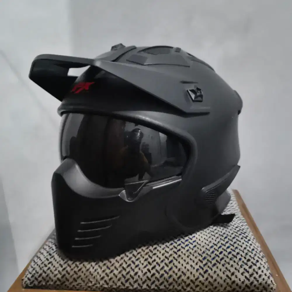 HELM JPX MX 726-R SECOND WARNA BLACK DOFF