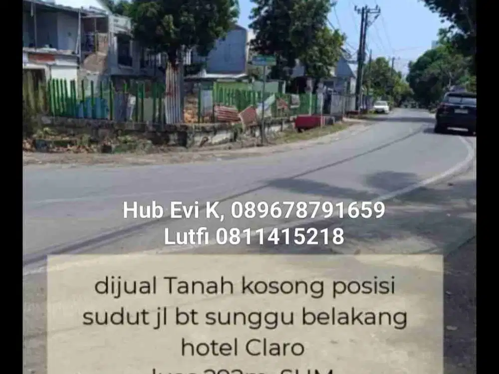 Di Jual Rumah Tua hitung Tanah, Jl Bt sunggu, blkg Claro