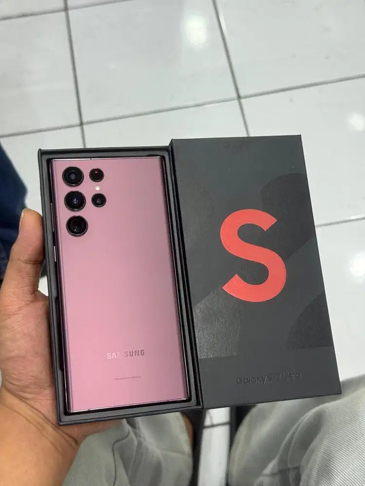 samsung s22 ultra 12/256 kondisi mulus sein resmi