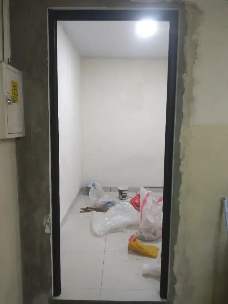 Kusen aluminium gawangan pintu T220cm L100cm harga kepasang 800rb/unit