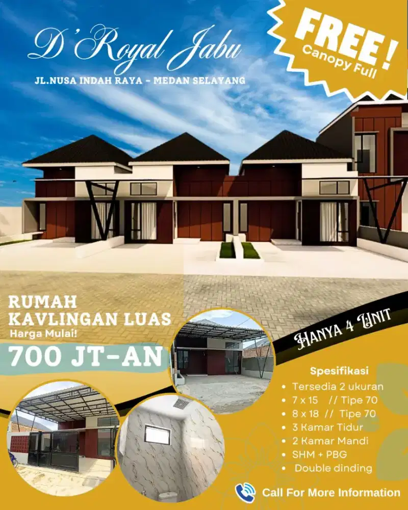 DE ROYAL JABU SETIABUDI TIPE 70 7X15