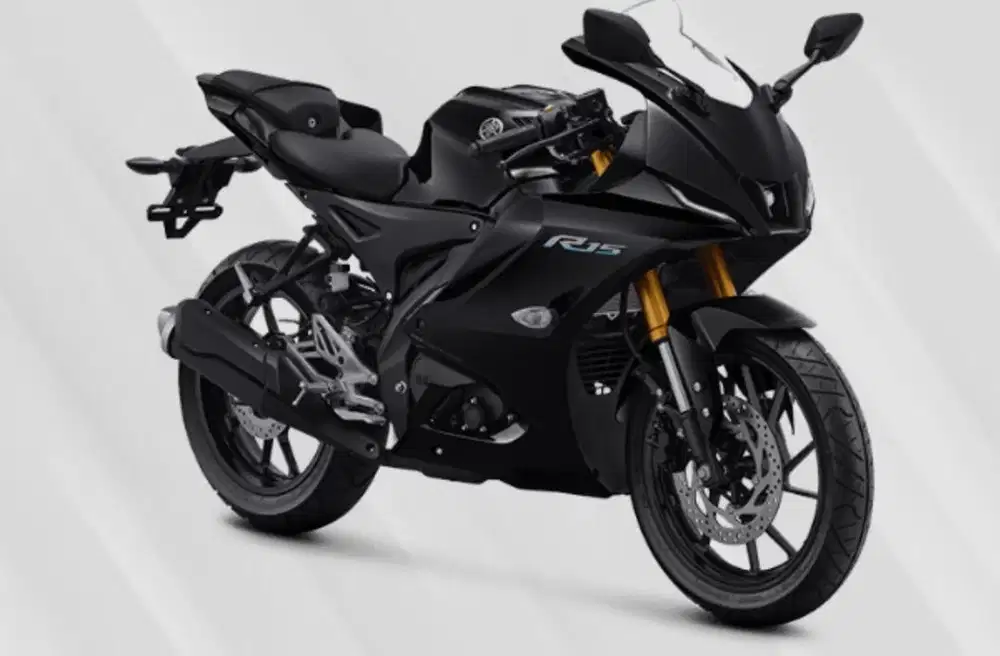 Moto Yamaha r15 warna hitam . Tahun 2025