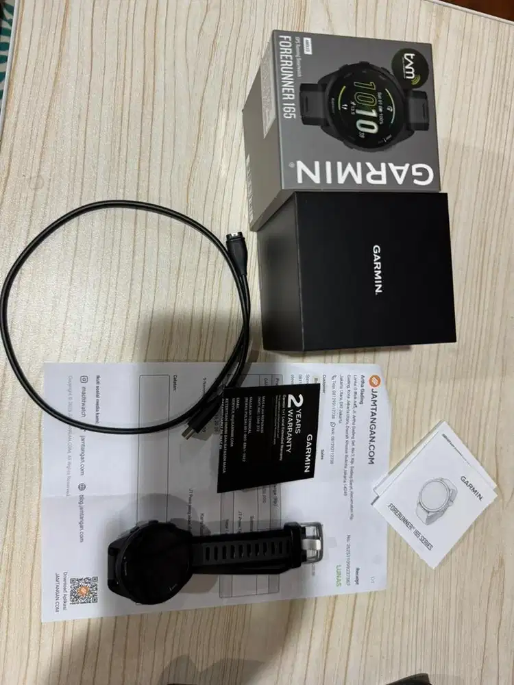 Garmin Forerunner 165 fullset garansi
