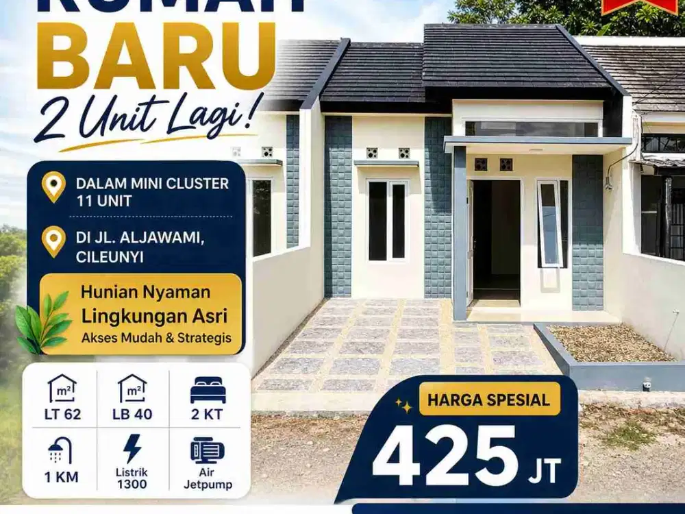 Ready stock 400 Jutaan di Cluster Cileunyi