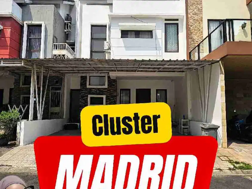 dijual rumah siap huni di Cluster Madrid palem semi karawaci tangerang